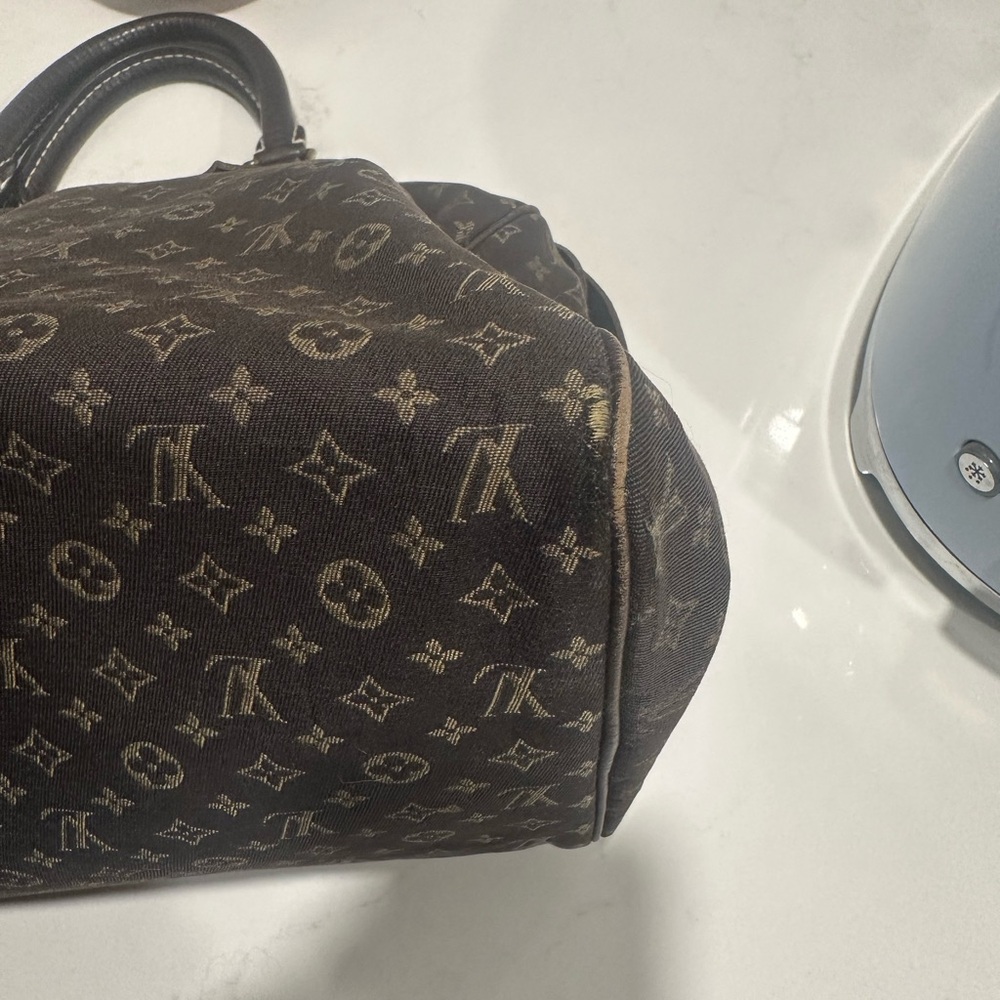 Louis Vuitton Brown Speedy 30 Bag Mini Lin - Picture 8 of 10